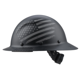 LIFT Safety DAX Patriot Full Brim Black Matte Hard Hat | HDF-25PRM