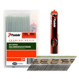Paslode 650526 2-3/8 x .113 Ring Hot Dip Galvanized Fuel Nail Pack