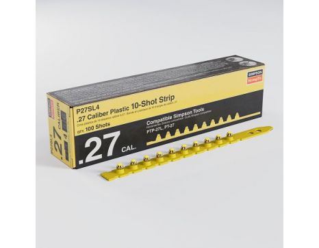 Simpson Strong-Tie P27SL 0.27-Caliber Plastic, 10-Shot Strip Loads