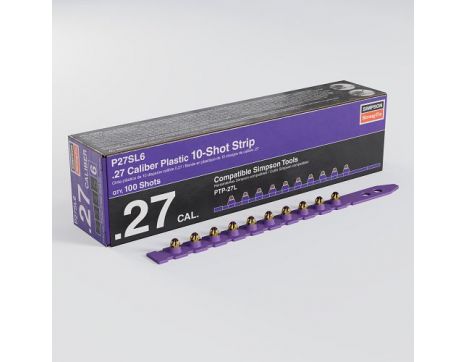 Simpson Strong-Tie P27SL 0.27-Caliber Plastic, 10-Shot Strip Loads