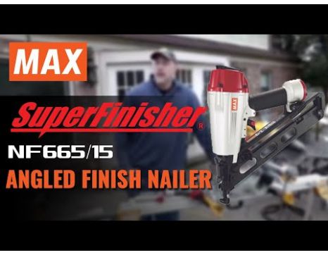 MAX NF665A/15 15 Gauge Angled Finish Nailer | Nail Gun Depot