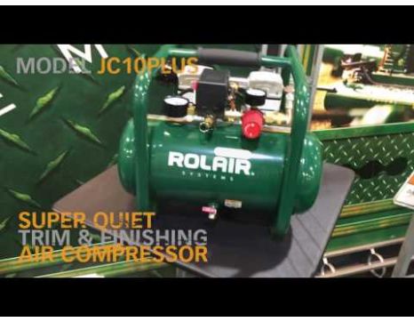 23エアリティ OH済 美品 RolAir JC10PLUS Oil-Free Portable Air Compressor | Nail Gun Depot