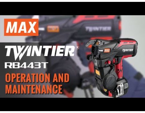 Max USA TwinTier Cordless Rebar Wire Tier | RB443T | Nail Gun Depot