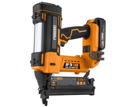 Freeman 20V Cordless 3-in-1 16 and 18 Gauge Nailer/Stapler Kit w