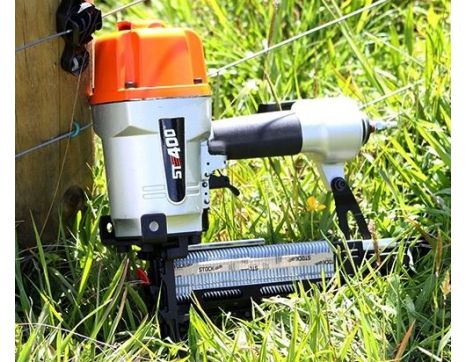 STOCKade ST400 9 Ga. Air Fence Stapler | A12605 | Nail Gun Depot