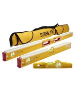 Stabila 48296 48"/24" Mason Level Set with 10" Torpedo