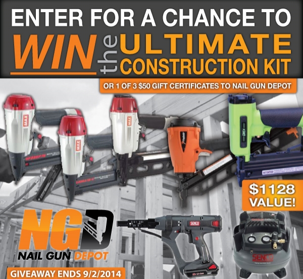 Nail Gun Depot Announces Ultimate Construction Kit Giveaway
