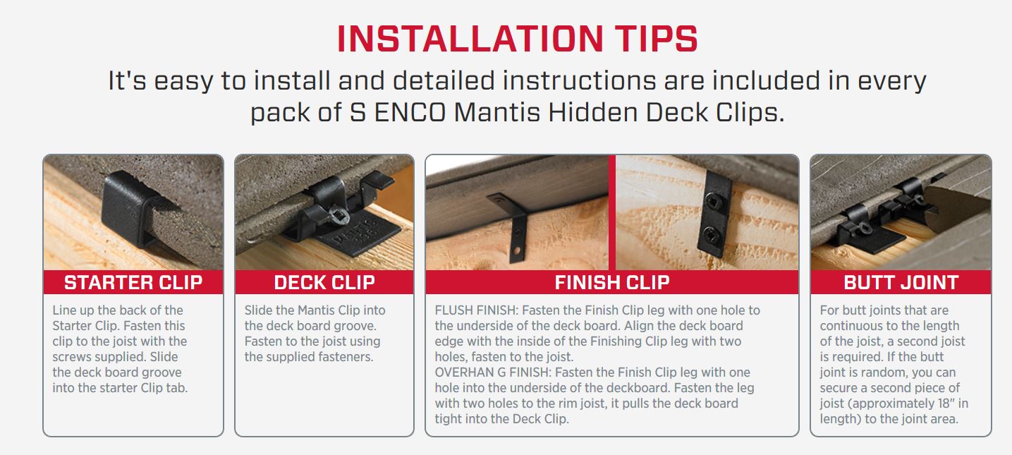 Senco Deckclip Installation