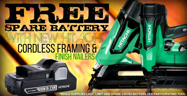 Hitachi Cordless Promo