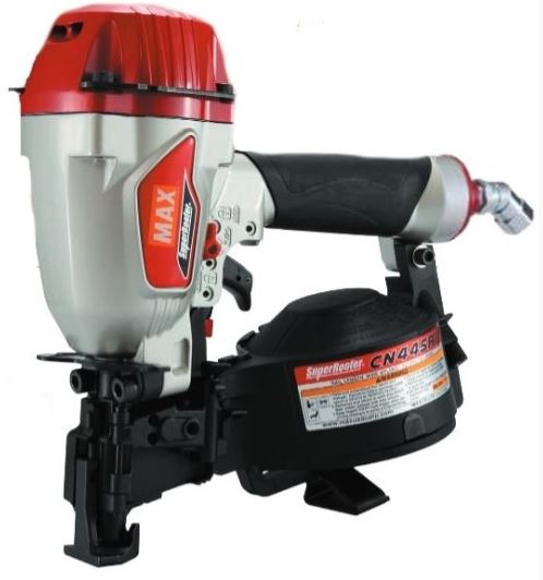 The MAX SuperRoofer Coil Roofing Nailer