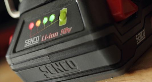 Preserving battery power, as in a Senco Lithium Ion 18 V Battery