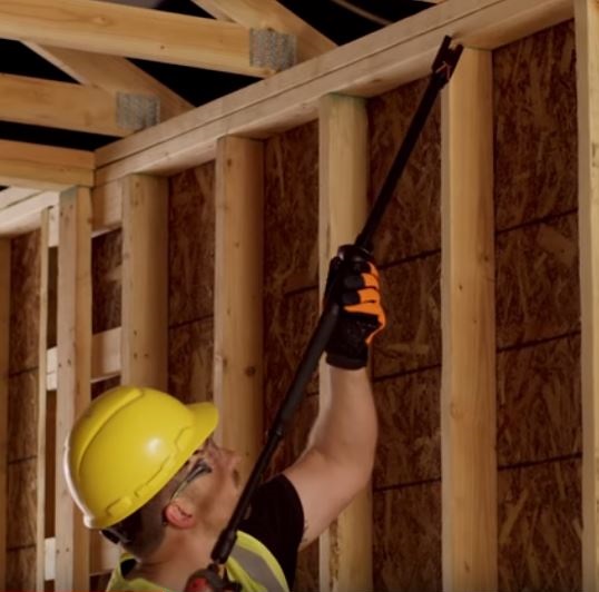 The Simpson Strong-Tie Quik Stick Rafter and Truss Fastening System Being Put to Use