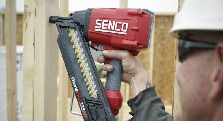 Example of a 30-degree angle framing nailer, the Senco FramePro 325XP