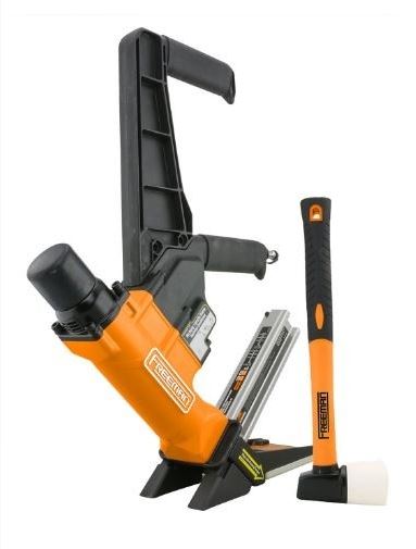The 20-gauge dual-handle flooring nailer from Freeman Tools