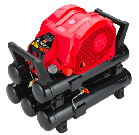 The heart of the PowerLite system is its air compressors, here the 5-tank AKHL 1260EX