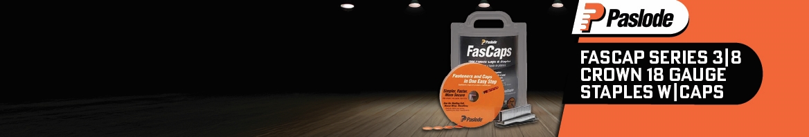 Nail Gun Depot FasCap Series 3|8 Crown 18 Gauge Staples w|Caps