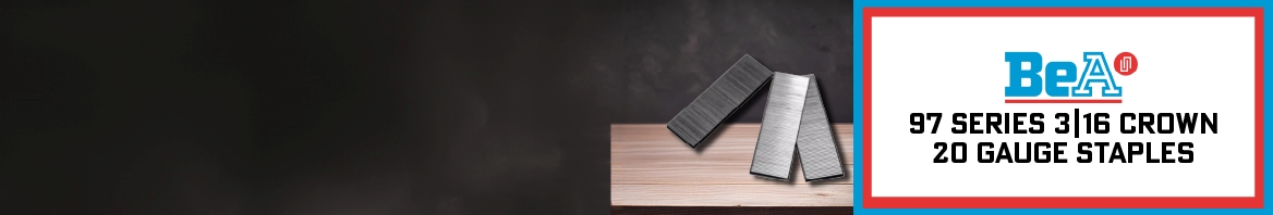 Nail Gun Depot BeA 97 Series 3|16 Crown 20 Gauge Staples Nail Gun Depot 97 Series 3|16 Crown 20 Gauge Staples