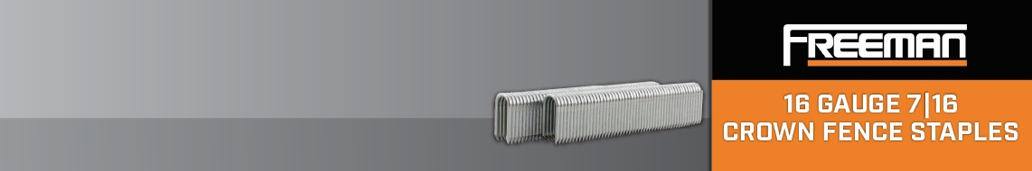 Nail Gun Depot Freeman 16 Gauge 7|16 Crown Fence Staples Nail Gun Depot 16 Gauge 7|16 Crown Fence Staples