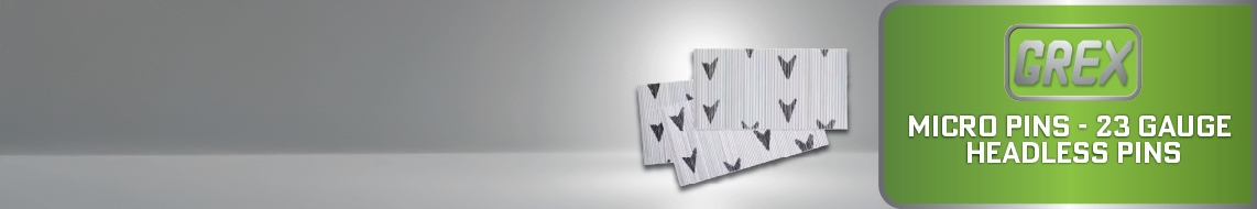 Nail Gun Depot GREX Micro Pins - 23 Gauge Headless Pins Nail Gun Depot Micro Pins - 23 Gauge Headless Pins