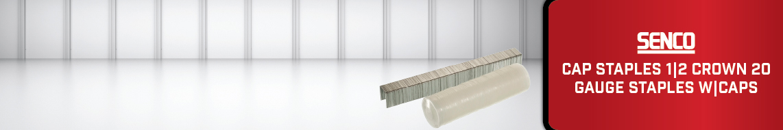 Nail Gun Depot Cap Staples 1|2 Crown 20 Gauge Staples w|Caps