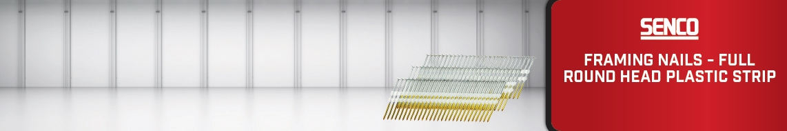 Nail Gun Depot Senco Framing Nails - Full Round Head Plastic Strip Nail Gun Depot Framing Nails - Full Round Head Plastic Strip