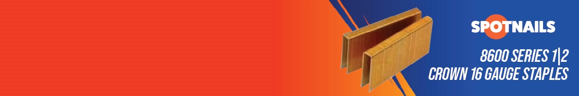 Nail Gun Depot Spotnails 8600 Series 1|2 Crown 16 Gauge Staples Nail Gun Depot 8600 Series 1|2 Crown 16 Gauge Staples” width=