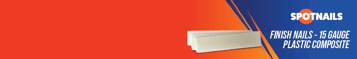 Nail Gun Depot Finish Nails - 15 Gauge Plastic Composite