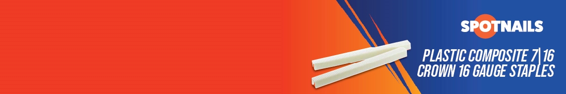 Nail Gun Depot Plastic Composite 7|16 Crown 16 Gauge Staples