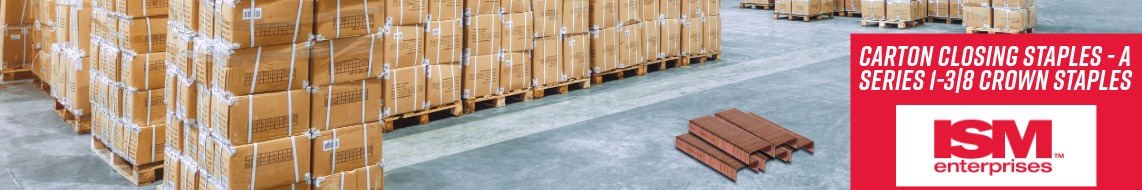 Nail Gun Depot Carton Closing Staples - A Series 1-3|8 Crown Staples” width=