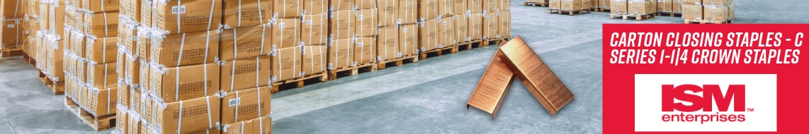 Nail Gun Depot Carton Closing Staples - C Series 1-1|4 Crown Staples” width=