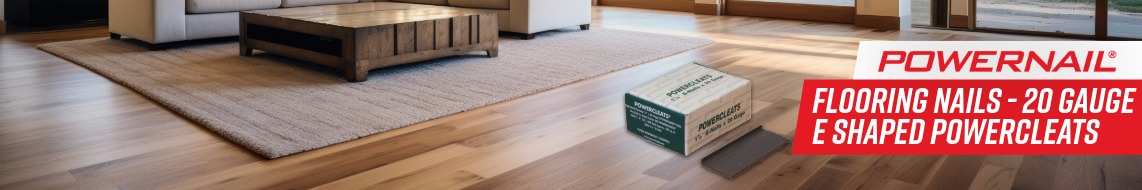 Nail Gun Depot Flooring Nails - 20 Gauge E Shaped PowerCleats” width=