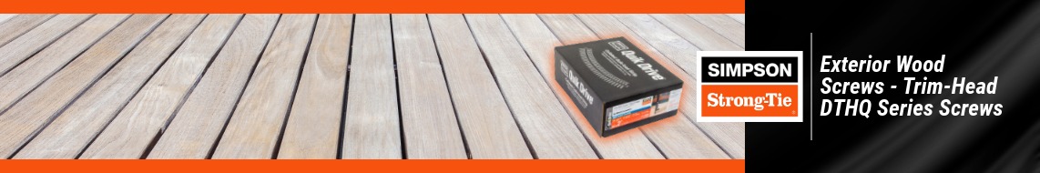 Nail Gun Depot SIMPSON Strong Tie Exterior Wood Screws - WSNTLG, DTHG, & WSCTC Series Screws Nail Gun Depot Exterior Wood Screws - WSNTLG, DTHG, & WSCTC Series Screws
