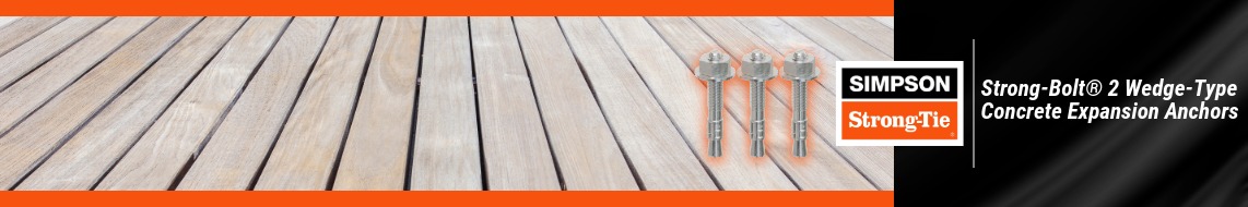 Nail Gun Depot Strong-Bolt 2 Wedge Type Concrete Expansion Anchors