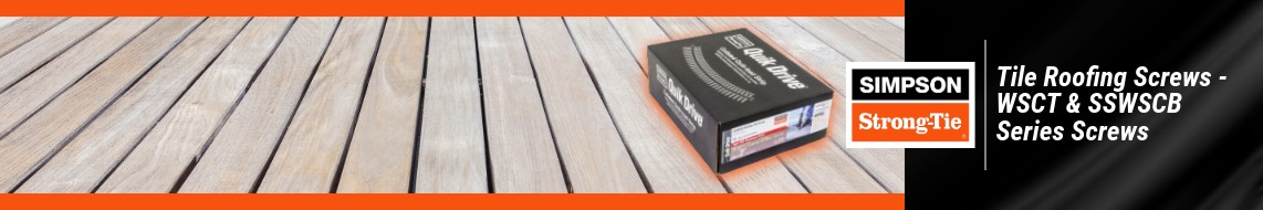 Nail Gun Depot Tile Roofing Screws - WSCD, WSCT, & SSWSC2B Series Screws