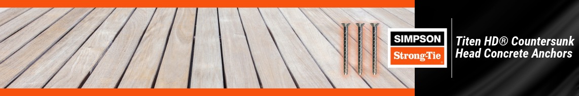 Nail Gun Depot Titen HD Countersunk Head Concrete Anchors