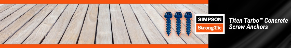 Nail Gun Depot Titen Turbo Concrete Screw Anchors