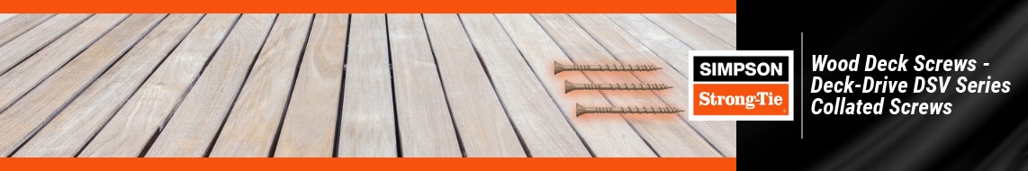 Nail Gun Depot Wood Deck Screws - Deck-Drive DSV Series Screws